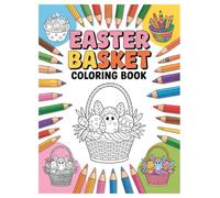 Easter Basket Coloring Book: 100 Spring Designs for Kids: Relaxing Springtime Fun Activity for Boys and Girls