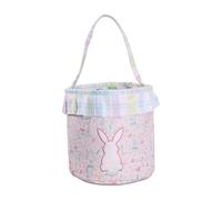 Easter Basket For Kids - Cute Bunny Storage Bucket | Empty Rabbit Basket With Handle For Candy Chocolate Toys Snacks Stuffers, Holiday Party Birthday Gift Accessory For Boys Girls