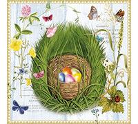 Easter Basket - Servilletas de papel desechables (20 unidades, 3 capas, 33 x 33 cm)