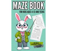 Easter Basket Stuffers: Maze Book for Kids and Teens: 150 Puzzles of 5 Difficulty Levels: Fun Activity Book for Boys and Girls