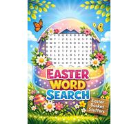 Easter Basket Stuffers: Word Search: Fun and Relaxing Large Print Activity Book for Kids, Teens and Adults with Solutions