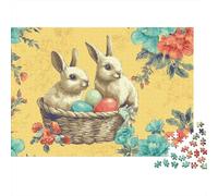 Easter Basket with Eggs Rompecabezas Imposible,desafío for Adults Juego Educativo 1000 Piezas Obra De Arte De Juego De para Adultos Y Niños Mayores De 12 Años 70x50cm/1000pcs