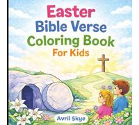 Easter Bible Verse Coloring Book For Kids: Bold and Easy | Easter Basket Gift