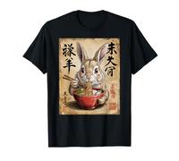 Easter Bunny Anime Ramen Tees Japones Kawaii gráfico Camiseta