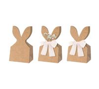 Easter Bunny Bags 24 Pieces Paper Treat Wraps for Kids Parties | Reusable Candy Holders with Cute Ears Design for Birthday, Holiday, Dessert and Toy Favors