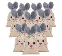 Easter Bunny Bags, Bunny Ears Bag, Favor Bag with Ears, Burlap Drawstring Bag, Easter Party Pouch, Bunny Favor Bag, Easter Candy Bag, Easter Pouch Bags, Favor Bags for Weddings, Baby Showers