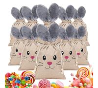 Easter Bunny Bags, Candy Favor Bags, Easter Party Favors, Bunny Ears Bags, Easter Egg Hunt, Easter Fillers Bags, Bunny Party Favor Bags, Easter Egg Hunt Fillers For Weddings, Baby Showers