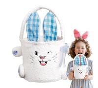 Easter Bunny Basket | Easter Soft Bucket | Candy Bags For Boys And Girls | Easter Basket For Boys | Easter Basket For Girls Adorable Easter Bunny Design Plush For Children's Parties, Class Activities