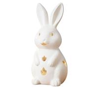Easter Bunny Candle Holder - Resin Rabbit Candlestick Holder Easter Ornament - Windowsill Bunny Decoration,for Centerpiece Spring Holiday Party Mantle Fireplace Office Home Windowsill