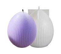 Easter Bunny Candle Mold Set, Egg-Shaped Concrete & Epoxy Resin Molds, Silicone Desktop Ornament Plaster Molds for Home Decor Crafts