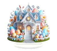 Easter Bunny Decorative Acrylic Egg Ornament Festive Home Decor Tischop Decoration For Celebration Archivador Sistema de Archivadores (D A)