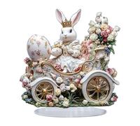 Easter Bunny Decorative Acrylic Egg Ornament Festive Home Decor Tischop Decoration For Celebration Filten Archivator (F A)