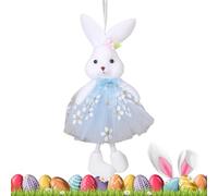Easter Bunny Hangable Ornament, 15x8x3cm Effortless Install Stuffed Easter Bunny Pendant, Comfortable Fabric Animal Ornaments | Decorative Accessories For Home Car, Holiday Decoration
