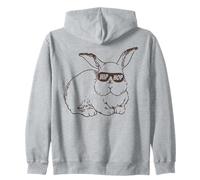 Easter Bunny Hip Hop Sunglasses Funny and Cute Rabbit Sudadera con Capucha