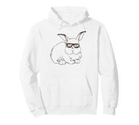 Easter Bunny Hip Hop Sunglasses Funny and Cute Rabbit Sudadera con Capucha