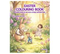 Easter Bunny Hugs Coloring Book for Kids: A Cute Spring Coloring Book with Easter Egg Hunts, Happy Kids, and Bunny Love