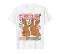 Easter Bunny Humor Chillin with My Bunnies Camiseta