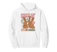 Easter Bunny Humor Chillin with My Bunnies Sudadera con Capucha