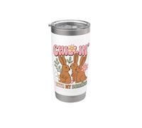 Easter Bunny Humor Chillin With My Bunnies Vaso térmico de acero inoxidable de doble pared