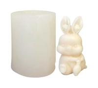 Easter Bunny Mold, 3D Cute Easter Chocolate Molder, Easy Release and Cleaning Flexible Non Stick Silicone Mold, Bunny Candle Mould for Candy Making, Chinese New Year, Family Gatherings