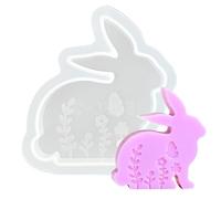 Easter Bunny Mold - Moldes de silicona | Resin Molds | Easter Bunny Silicone Molds | Cat Rabbit Resin Molds | Animal Molds Candle Making Molds | Soap Mold For Plaster Clay Craft Home Decor