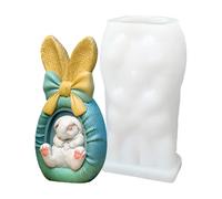 Easter Bunny Mold, Multi-Use Silicone Form, 1,89 pulgadas Flexible Mold with non-tick Feature, Rabbit Candle Cast for Craft Projects, Silicone with Detailed Shape, Workshop Tool for Themed Events Diy