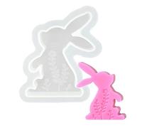 Easter Bunny Mold - Silicone Rabbit Soap Animal Resin Candle Molds, Stylish Cat Making Plaster Clay Craft Home Decoration Accessories | Ideal For Party Casting DIY, 8.6cm/3.39 Inches