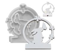 Easter Bunny Molds - Easter Silicone Mold Candle Holder | Easter Rabbit Mold | Bunny Shape Cake Mold | Lightweight Easter Bunny Decorations | Silicone Mould Insert | Bunny Mold for Fondant and Resin