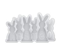 Easter Bunny Molds - Heat Resistant Reusable Silicone Mold For Candle Making Soap Crafts | Silicone With Flexible Non Stick Design Creative Shaping Use For Holiday Home Decorations