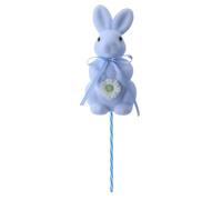 Easter Bunny Picks - 40 x 20 cm Bunny Shape Seasonal Decor, Flocking Tabletop Decoration, for Office Apartment Living Room Bedroom Study Mantel Bookshelf Tree Wreath Restaurant