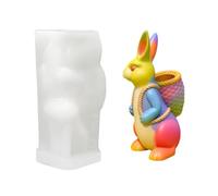 Easter Bunny Resin Mold - 3D Silicone Easter Casting Supplies | Festive Cement and Resin Moulds for Art Teachers, Holiday Enthusiasts, Creative Hobbyists, Home Crafting, Jewelry Making