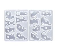 Easter Bunny Silicone Form -Three Dimensional Rabit Mold Set, Flexible DIY Craft Tool | Candle Soap Wax Resin Casting | Decorative Artwork Supply For Spring Celebration Festival Creative Use