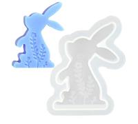 Easter Bunny Silicone Mold - Molde de fundición a mano | Smooth Wall Candle And Chocolate Mould For DIY Crafts, Soap, Jelly, ornamentos, Plaster, Spring Decorations, Baking