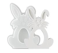 Easter Bunny Silicone Mold - Rabbit Mold For Plaster Ornaments | Silicone With Flexible Design, Resin Craft Clay Concrete Molding Tool, Creative For Family Friends Holiday Decorations
