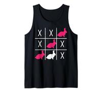 Easter Bunny Tic-TAC-Toe XO-XO Funny Easter 2023 Camiseta sin Mangas