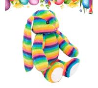 Easter Bunny Toy - 13.78 Inches Rainbow Soft Cute Striped Home Decor | Bunny Stuffed Animal Suitable For Girlfriend Women Kids Boys Girls Youth Teens Son Daughter Family Friends