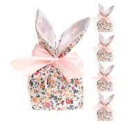 Easter Bunny Treat Bags, Bunny Ears Candy Goodie Bags, 5 bolsas de regalo con , 7,87 x 3,54 en Party Favors, Eastern Decorations for Cookie, Snack, Toys, and Jewelry Packaging