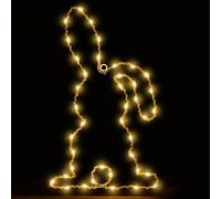 Easter Bunny Window Light Strings - Create a Warm Festive Atmosphere with Energy-Efficient Led Technology | Battery Powered with Built-In Timer and Optional Remote Control | for Indoor and Outdoor