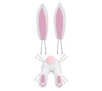 Easter Bunny Wreath Attachment - Cute Butt Ears Hangable Door Decor, Lightweight Build, Charming Festive Design, Easy Install System | Spring Holiday Party Indoor Outdoor Home Wall Door Access