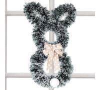 Easter Bunny Wreath, Easter Wreath Garland, Artificial Rabbit Wreath, Spring Door Wreath, Artificial Easter Wreath Easter Bunny Shaped Wreath for Spring Door Decoration and Welcome
