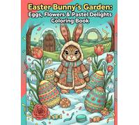 EASTER BUNNY'S GARDEN: EGGS, FLOWERS & PASTEL DELIGHTS Coloring Book: A Relaxing Collection of Detailed Easter Bunny Designs for Adults Who Love Spring and Mindful Coloring