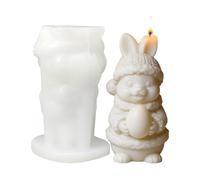 Easter Candle Molds, Resin Reusable Aromatherapy Figurine, Silicone Easter Bunny Molds, for Holiday, Birthday, Office, Room, Desktop, Dormitory, Apartment