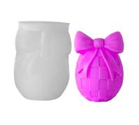 Easter Candle Molds - Silicone Bow Egg Aromatherapy Craft Resin Casting Form, DIY Candle, Decorative Soap | Holiday Farmhouse Party Family Friends Gathering Craft Supplies