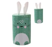 Easter Candy Box, Easter Small Food Containers, 4.13x4.13in Snack Containers with Lids, Metal Holiday Decorative Jars for Party Favors, Spring Celebration Decor