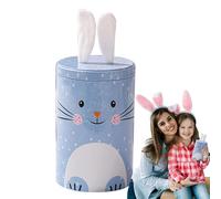 Easter Candy Box, Easter Small Food Containers, 4.13x4.13in Snack Containers with Lids, Metal Holiday Decorative Jars for Party Favors, Spring Celebration Decor