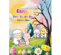 Easter Color, Cut and Glue Activity Book