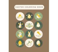 Easter Coloring Book: Easy Bunny, Chick, and Easter Egg Coloring Pages for Ages 3 and Up