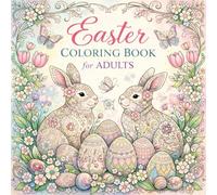 Easter Coloring Book for Adults: Large Print Beautiful Fun Designs Easter and Spring Illustrations