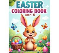 Easter Coloring Book for Kids Ages 4-10: 80 Fun Bunny, Chick & Egg Coloring Pages | Big & Easy Designs for Boys and Girls