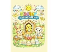 Easter Coloring Book for Kids: Cute Bunnies, Chicks & Lambs, Fun Spring Scenes, Big Easy Coloring Pages